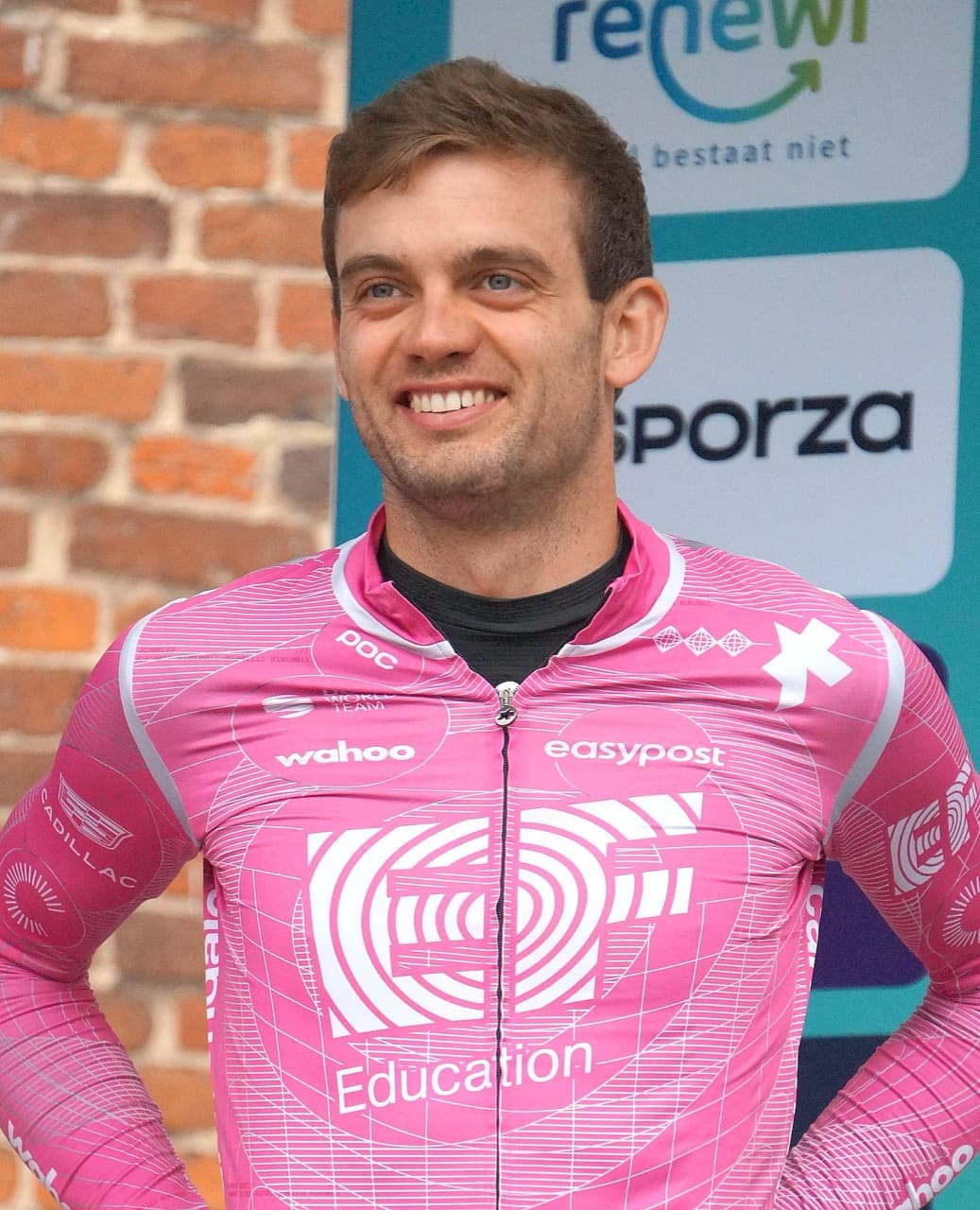Kasper Asgreen. Asgreen ved holdpræsentationen til Renewi Tour 2026 i Diest, Belgien, 18. august 2026