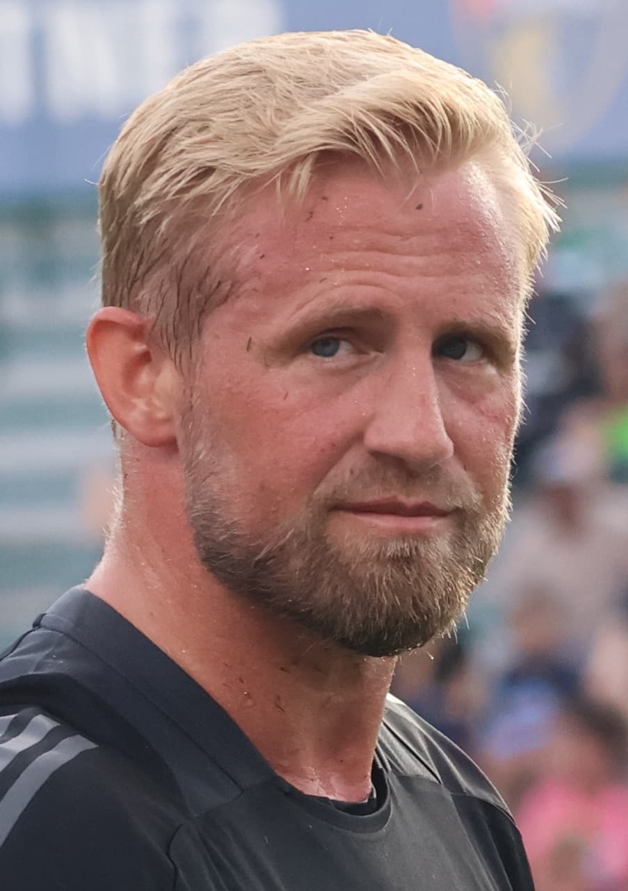 Kasper Schmeichel. Schmeichel ved Celtics åbne træning i Cary, North Carolina, 22. juli 2024